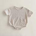 Ribbed Pocket Short Sleeves